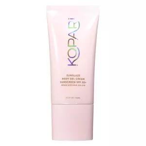 코파리 선글라스 바디 젤 크림 자외선 차단제 SPF 50 히알루론산과 코코넛 함유된 광범위 가볍고 기름지지