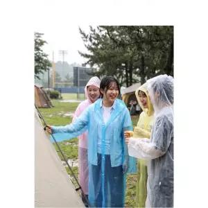 휴대용 일회용 우비 비닐 우의 남녀공용 등산 캠핑 낚시 야외