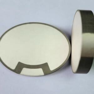 맞춤형 피에조 판 300Khz Pzt 세라믹 변환기 압전 센서 Φ50 × 6.8mm 재료 디스크 1 개