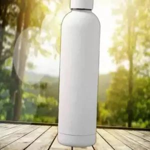 진공 보온병 1L 이중스텐 화이트