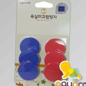 아가드 욕실미끄럼방지 원형 칼라논슬립패드 6장