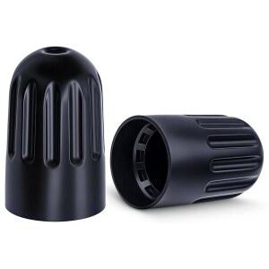MEAJOO 10PCS TPMS 타이어 밸브 롱 스템 캡, TR20008 TPMS용 블랙 플라스틱 휠 스템, 자동차, SUV, 트럭, 자전거, 오토바이, 자전거를 위한 범용
