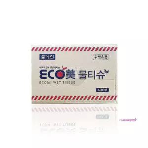에코미 물티슈 식당용 업소용티슈 400매 플레인 400매식wxy046