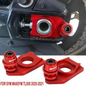 SYM MAXSYM TL 500 TL500 용  오토바이 체인 조정 블록 프레임 스윙암 스풀 슬라이더 리어 휠 액슬 스탠드