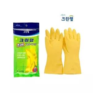 [알티피아]크린랩 면코팅 고무장갑 (중) 10개 -(6400)-O (WC085DD)