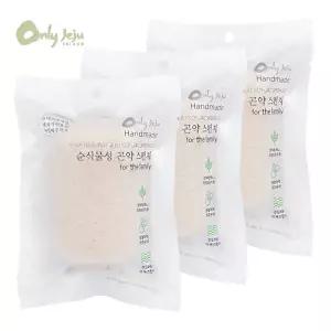 삼원캐슬 온리제주 건조형 곤약스펀지 사각형 X 3개