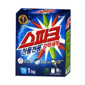 찬물전용세 기숙사 자취생 혼족 빨래세제 찬물전용 스파크 1kg