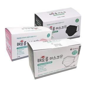 비말차단 해오름마스크 대형 50매/의약외품 덴탈국산마스크