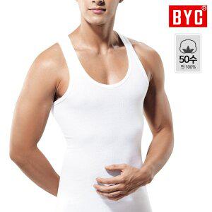 [BYC]남성 그랜드 민소매 남런닝 BYI6035 1매입