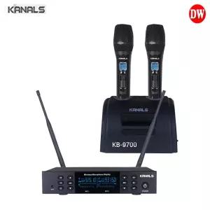 Wireless Mic 2ch/Chargeable/KB-9700 무선마이크 2채널충전식/노래방/강의/행사전용/고급형/KB9700/카날스/KANALS