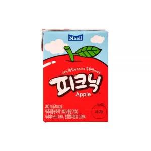 피크닉 사과 200ml 간식 학교 선물 생일 학원 발렌타인데이