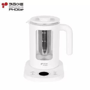 키친아트 포이베 티메이커 KA-JS1802 전기포트 1.5L 스텐거름망 내열유리 더치조작부