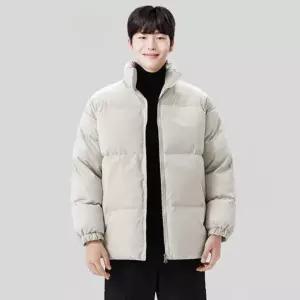 남자 숏 푸퍼 오버핏 간절기 방한 히트 다운 패딩 잠바