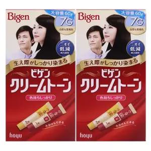 비겐크림톤 대용량 염색약 자연흑갈색7G 정품새치커버 60g x 2개
