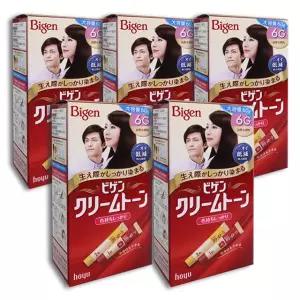비겐크림톤 대용량 염색약 자연갈색6Gx5개 새치커버 60g