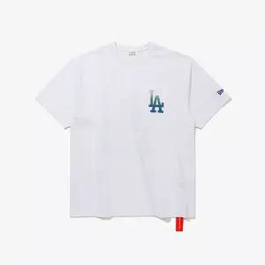 갤러리아 뉴에라 MLB LA 다저스 하프톤 티셔츠 화이트(15147538)