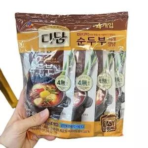 CJ 다담 순두부찌개양념 140gx4 x 1개 a49166