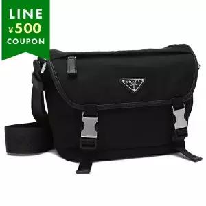 프라다 재팬 숄더백 리넨 블랙 남성 PRADA 2VD066 2DMG F0002 OOM