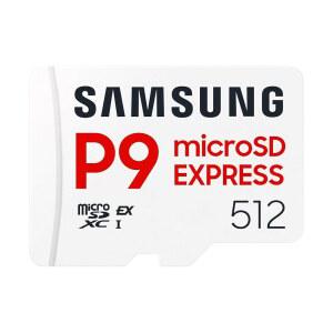 삼성 P9 Express microSD 카드 512GB microSDXC 메모리 최대 800MB/s 닌텐도 스위치 2용 (MB MK512T /AM)