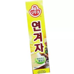오뚜기 튜브 연겨자 100g 핫도그 겨자소스 냉채