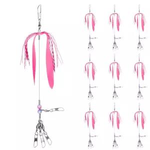 마리수 문어채비 대왕 피문어 낚시 축광 스커트 돌문어 채비 트리플도래 10개