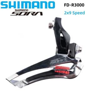 SHIMANO SORA R3000 시리즈 앞 변속기 브레이즈 2x9 속도 FD-R3000-F 도로 자전거 부품 원본