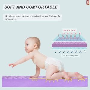 무라식  2.5cm/8Pcs  Nonslip 아기 크롤링 놀이 매트 어린이 방 및 친환경 퍼즐 대 한 방음 체육관