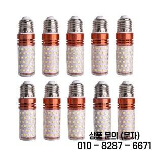 10개 E27 E14 LED 콘 전구 SMD 2835 8W 12W 램프 조명 AC110V 220V 디밍 가능 캔들 3색