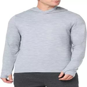 아마존 에센셜 남성용 긴팔 퀵 드라이 퍼포먼스 테크 후드 운동 티셔츠
