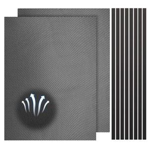 Wanger 2개 300 400mm DIY PC 케이스 먼지 필터 나일론 80 메쉬 PC 팬 메쉬 필터 바닥 통풍구 커버 방진 커버, 컴퓨터 섀시 스피커 등용 마그네틱 스트립 포함 (블랙)