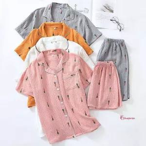 순면 당근 커플 잠옷세트klm081