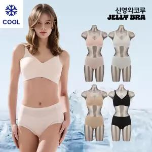 2. 신영와코루 젤리브라 60차 인견 쿨 브라팬티 후크형 4세트