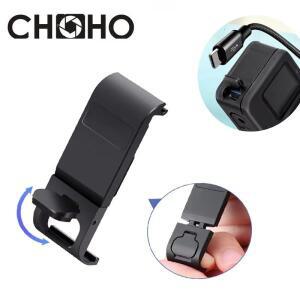 GoPro 9 10 알루미늄 측면 커버 액세서리 용 합금 충전식 교체 배터리 뚜껑 도어