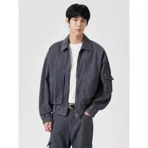 에잇세컨즈 MA1 데님 아우터 그레이 424939GPR3 4423814