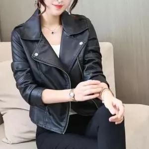 가디건 라이더 가죽 자켓 점퍼 봄 가을 간절기 여성 슬림핏
