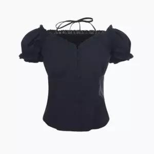 [AK수원점] [에고이스트] [BLUE LABEL] 홀터넥 러플블라우스 ES2OBL07