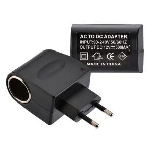 자동차 시가 라이터 어댑터 AC 220V DC 12V EU 미국 플매트 카펫 러그 변환기 벽 전원 소켓 액세서리