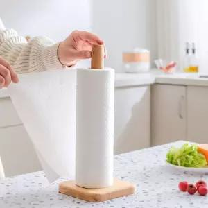 우드 거치대 원목 키친타올 홀더 롤팩걸이 DD-11674 랩걸이