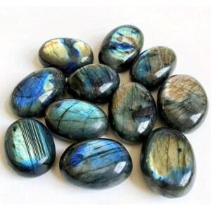 천연 원석 Labradorite Plaything 블루 문스톤 크리스탈 거친 광물 표본 천연석 장식 장식품