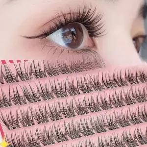 무접착제 속눈썹 연장 셀프 노글루 인조 부분 쉬운 데일리 초보