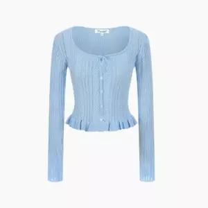 [AK수원점] [에고이스트] [BLUE LABEL] 스카시 프릴 니트가디건 ES2OKG04