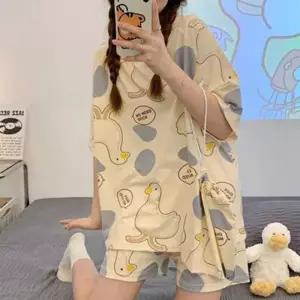 [라일리여성언더웨어] Rly 오리 플라잉 세트 파자마 썸머 반바지 홈웨어 나