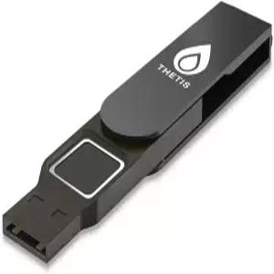 테티스 FIDO2 보안 키 지문 USB A 이중 인증기 다층 보호 HOTP / U2F 호환 Windows MacOS Gmail 사무용