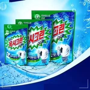 IOWDE6404 하얗고깨끗하게 옥시크린 2개 세탁기 삶아빤듯 빨래삶기 표백제 1kg+1kg 희옷 빨래끝