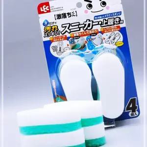 IKWB5EAAA 일본산 레크 세척 얼룩제거 브러시 4P 신발세탁솔 찌든때제거 청소스펀지 솔 제거크리너 운동화