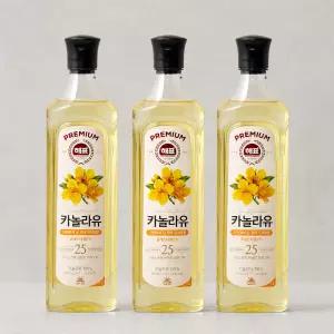 사조 카놀라유 900mL x 3개