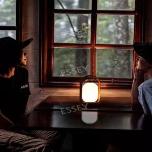 램프 월넛 충전 무드등 이동식 스탠드 가죽 LED