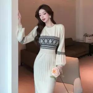 플리츠 니트 쉬폰 여름 에스닉 데님 온나핏 원피스 롱니트 뷔스티에