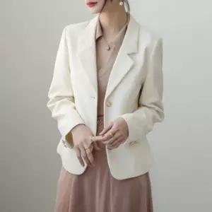 온나핏 스탕 자켓 크림 트렌치코트 롱코트 투버튼 코트 핸드메이드코트