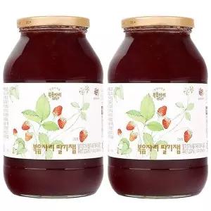 [하프클럽/]복음자리 딸기잼 1.3kg x2개